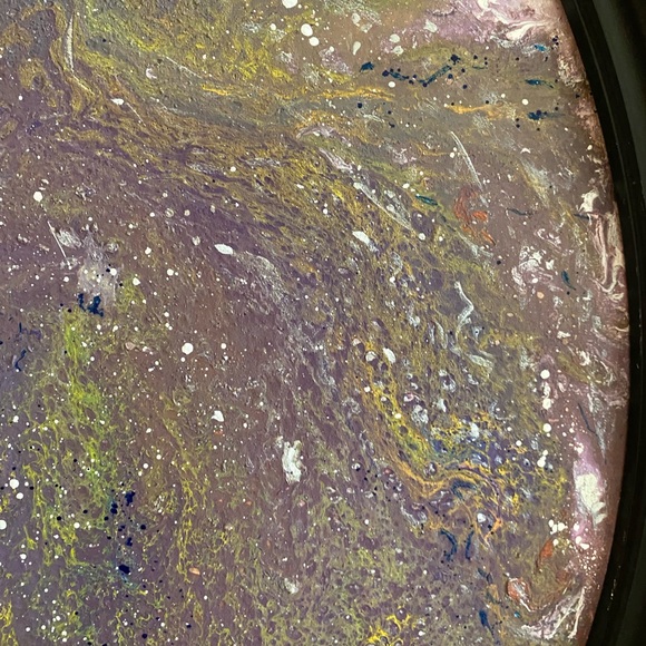 handmade Framed Cardboard Art Modern Acrylic Paint - Picture 6 of 14